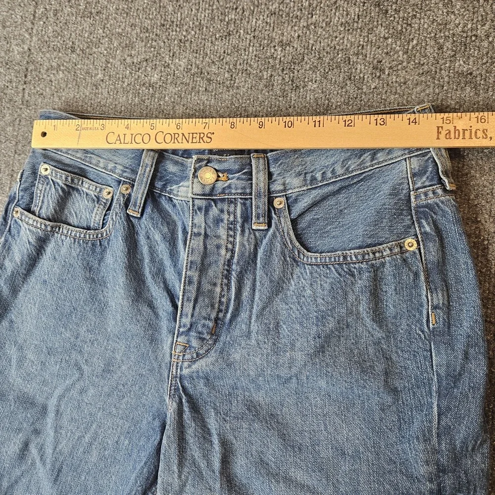 J‎ Crew Women's Jeans Slim Boyfriend Premium Edition Patchwork Crop Size 27